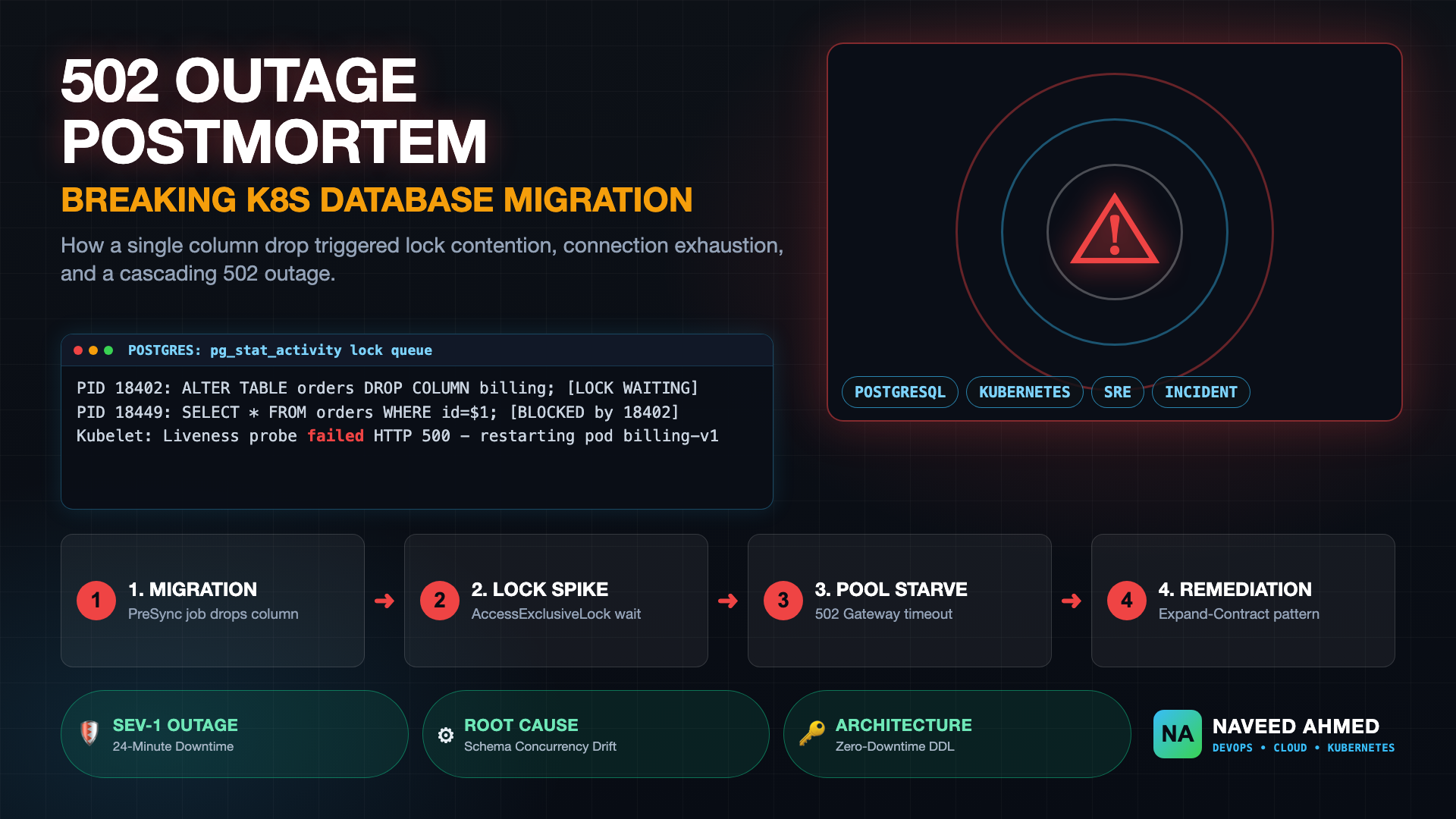How a Breaking Kubernetes Database Migration Caused a 502 Outage